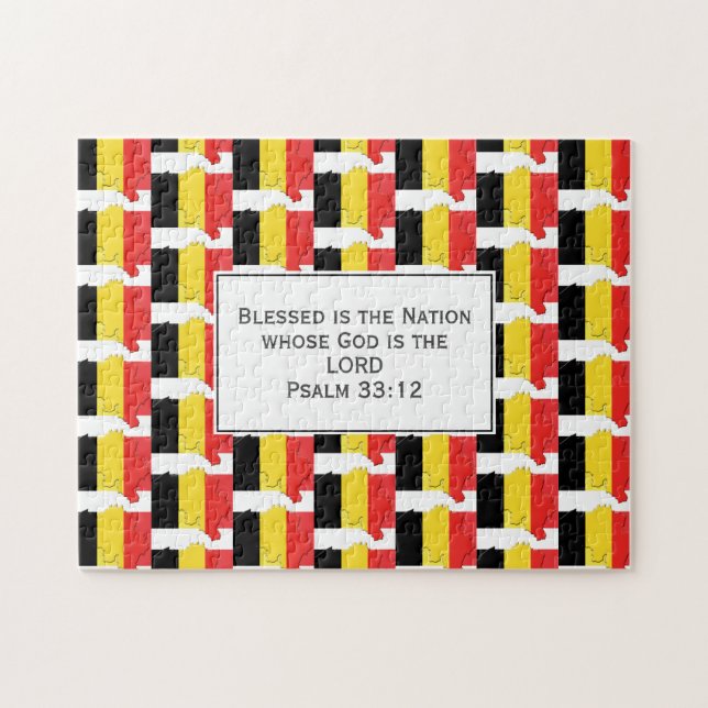 Puzzle BELGIQUE | Blessed Nation | DRAPEAU DE BELGIQUE (Horizontal)