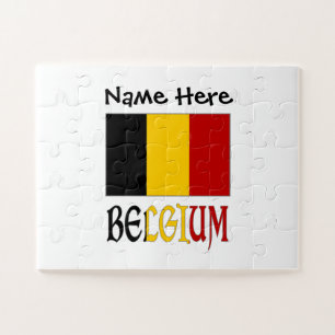 Puzzle Belgique et Drapeau Belge Personnalisé