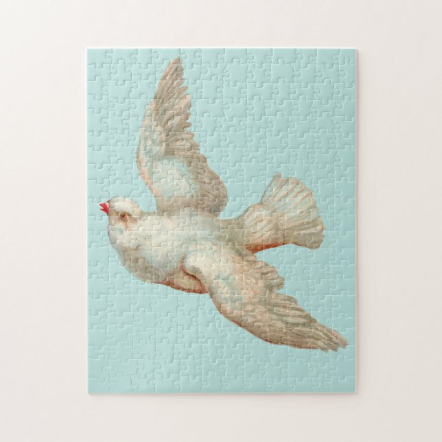Puzzle belle colombe blanche (Vertical)