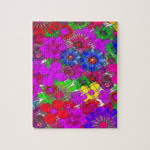 Puzzle Belle couleur Extraordinaire motif floral design