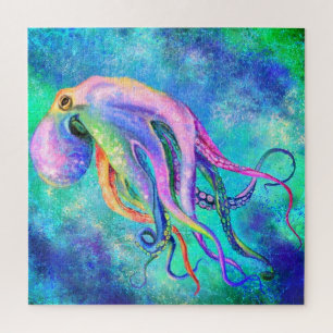 Puzzle Belle Couleur Octopus - Peinture Art