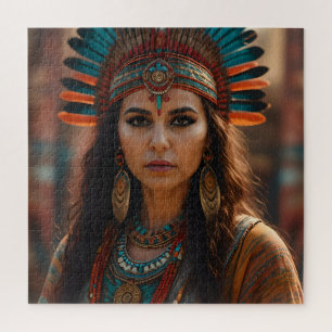 Puzzle Belle femme aztèque