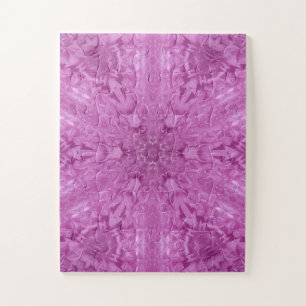 Puzzle Belle fille rose dentelle Motif Kaleidoscope