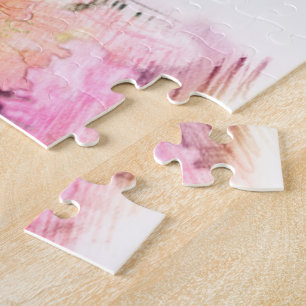 Puzzle belle fleurs de cerisier rose art photo floral.
