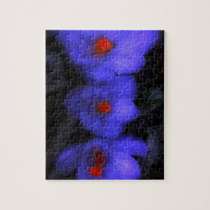 Puzzle Belle floraison de crocus bleu pourpre