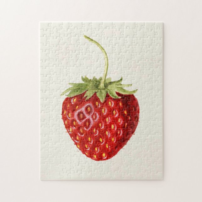 Puzzle Belle fraise rouge (par Louis C.C. Krieger) (Vertical)