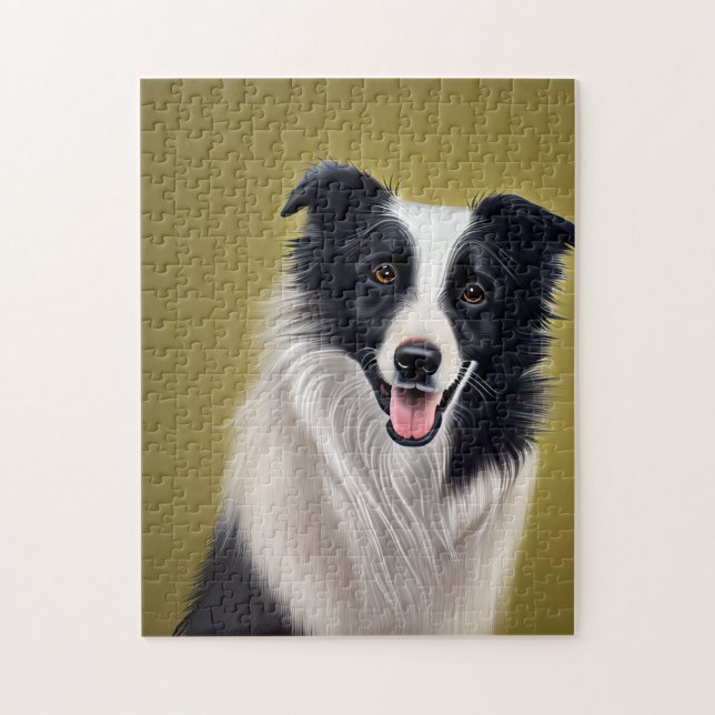 Puzzle Belle frontière Collie (Vertical)
