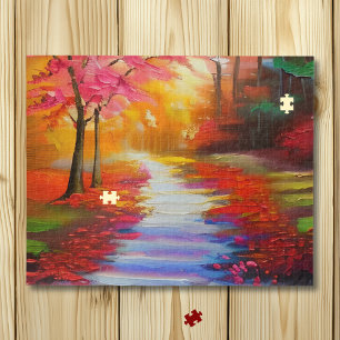 Puzzle Belle journée d'automne Chemin d'automne