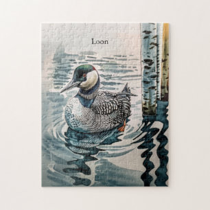 Puzzle belle laine sur l'eau en aquarelle