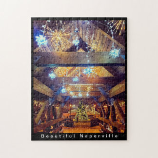 Puzzle Belle Naperville - Lumières de vacances sur le pon