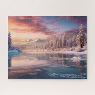 Puzzle belle nature hivernale