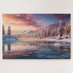 Puzzle belle nature hivernale
