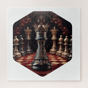 Puzzle Belle pièce d'échecs baroque - La Reine