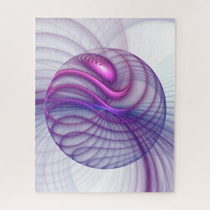 Puzzle Belle Swing Moderne Art Fractal Abstrait Rose