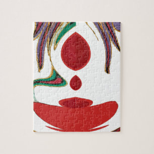 Puzzle Belles couleurs rouge, blanc, violet, vert texture