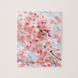Puzzle Belles fleurs de cerisier japonaises roses Sakura