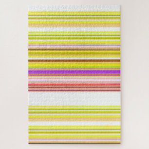 Puzzle Belles rayures jaunes blanches
