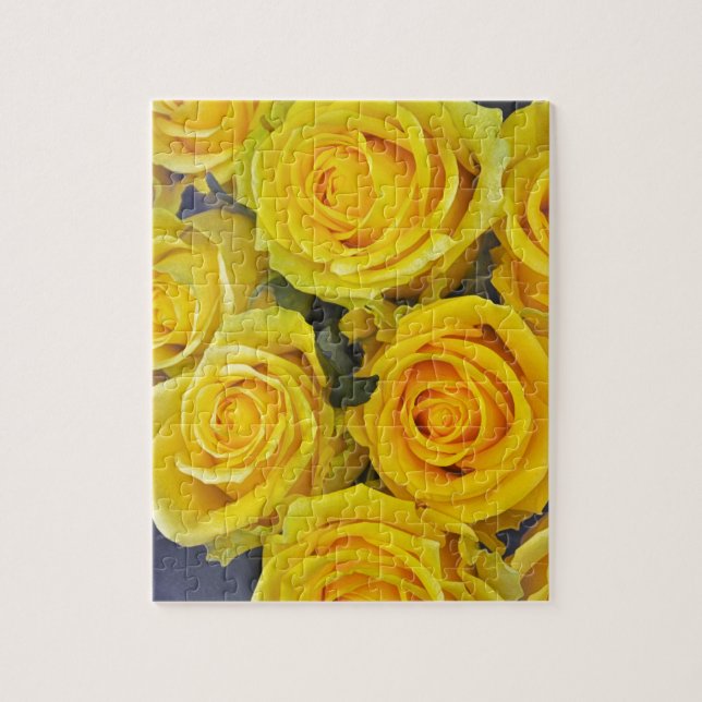 Puzzle Belles roses jaunes (Vertical)