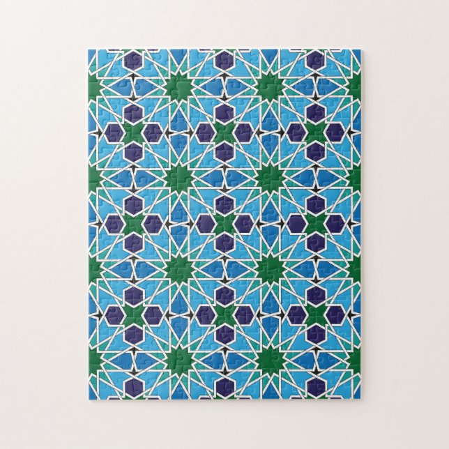 Puzzle Ben Yusuf Madrasa Patterrn géométrique 10 (Vertical)