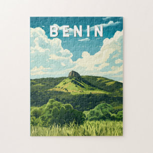 Puzzle Bénin Illustration Voyage Art Vintage