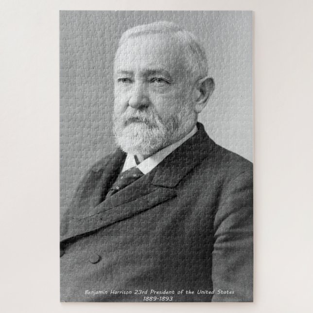 Puzzle Benjamin Harrison 23e président de l'Amérique. (Vertical)