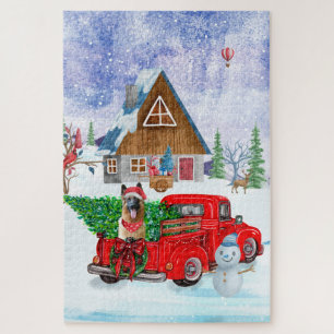 Puzzle Berger Allemand En Livraison De Noël Camion Neige