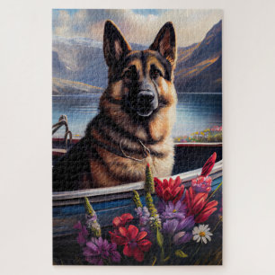 Puzzle Berger allemand sur une pagaie : une aventure Pitt