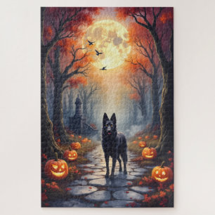 Puzzle Berger belge Art Halloween forêt gothique
