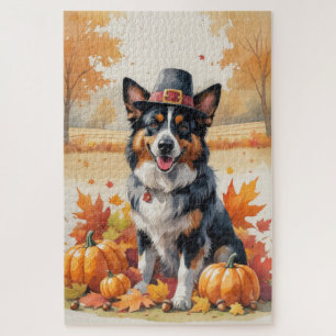 Puzzle Berger Belge Dans L'art De Thanksgiving Aux Feuill