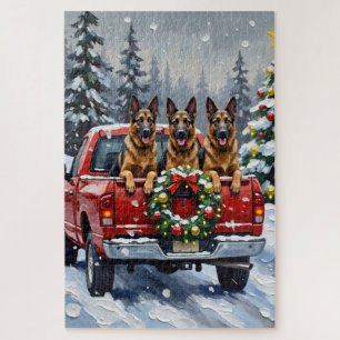Puzzle Berger Belge Noël Camion Rouge Fêtes