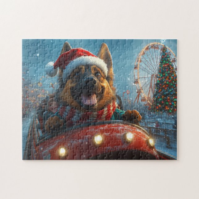 Puzzle Berger belge Roller Dessous de verre Noël (Horizontal)