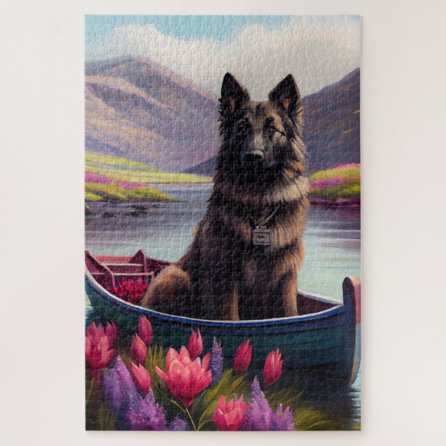 Puzzle Berger belge sur une pagaie : une aventure Pittore (Vertical)