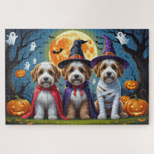 Puzzle Bernedoodle Chiens Citrouille Halloween Funny