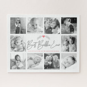 Puzzle Best Bubbie Ever Script 10 Photo Collage moderne