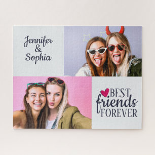 Puzzle Best Friend forever two pictures template modern
