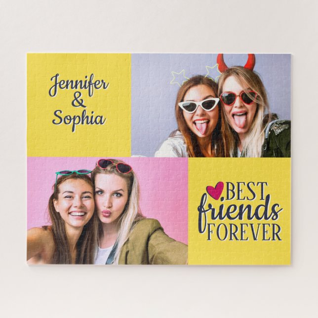 Puzzle Best Friend pour toujours deux images modèle moder (Horizontal)