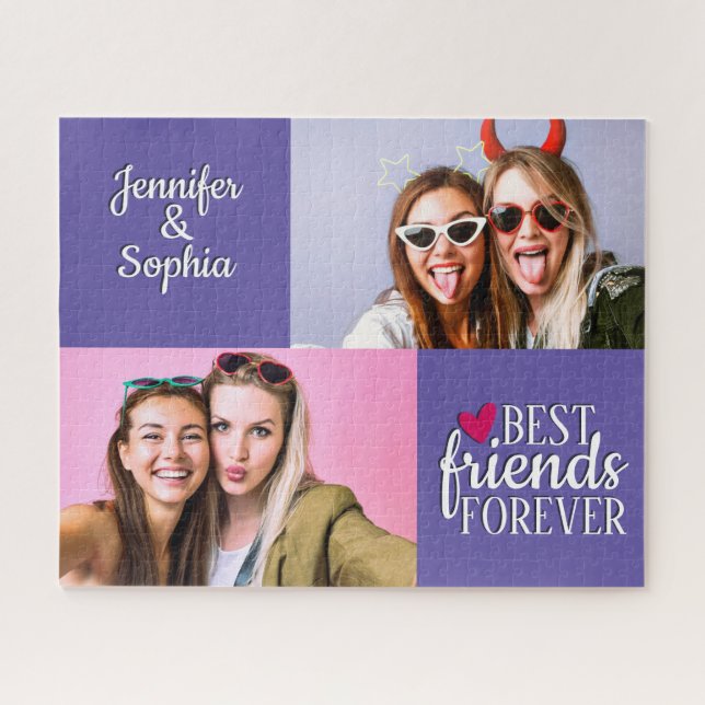 Puzzle Best Friend pour toujours deux images modèle moder (Horizontal)