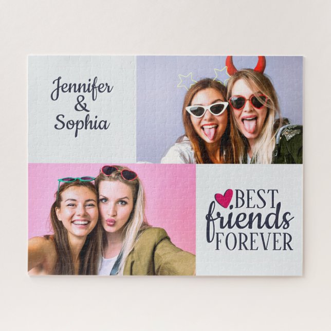Puzzle Best Friend pour toujours deux images modèle moder (Horizontal)