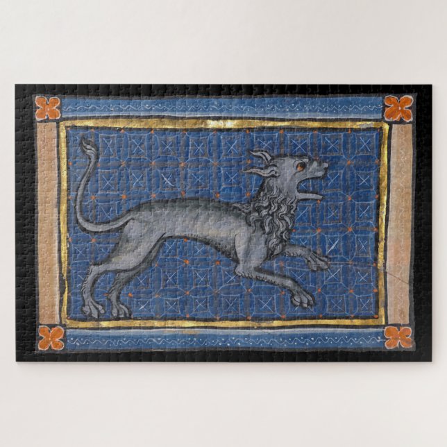 Puzzle Bestiaire médiéval Hyena c. 1270 (Horizontal)