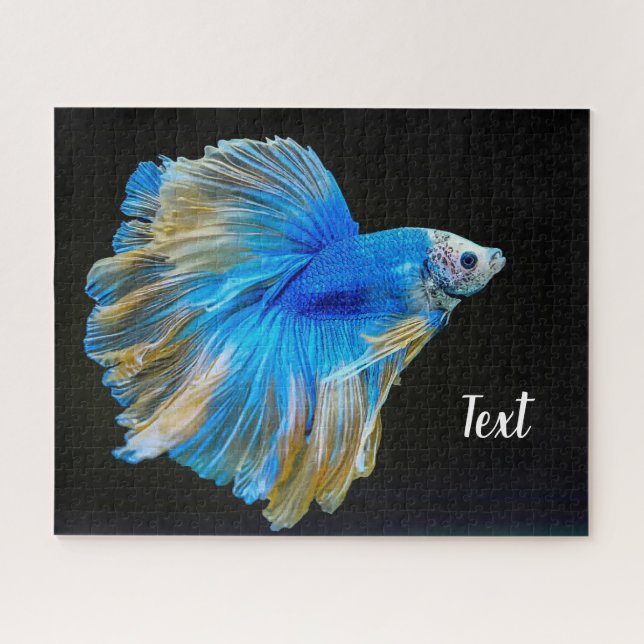 Puzzle Bêta bleu poisson de combat (Horizontal)