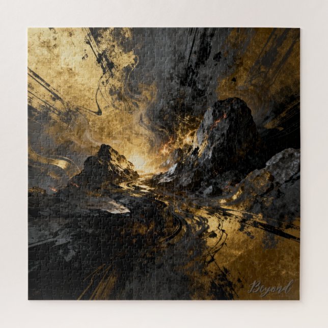 Puzzle Beyond - Impression d'art numérique de fantasy par (Vertical)