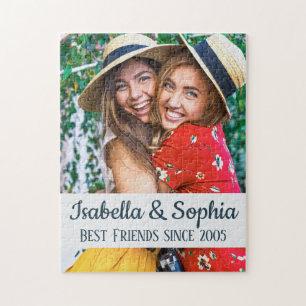 Puzzle BFF Meilleurs amis tendance photo personnalisée mo