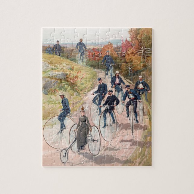 Puzzle Bicyclage, 1887 (Vertical)
