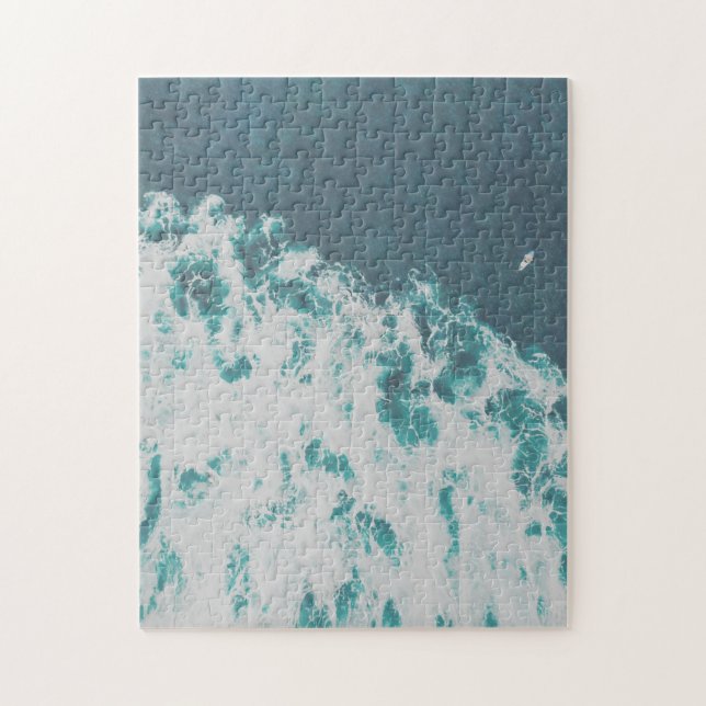 Puzzle Big Blue Ocean Aerial Beach View Photographie (Vertical)