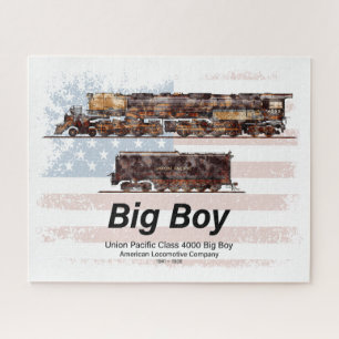 Puzzle Big Boy Train à vapeur Vintage Locomotive américai