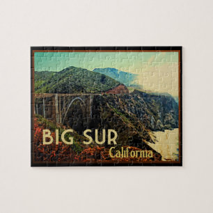 Puzzle Big Sur Californie Vintage