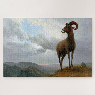 Puzzle Bighorn Sheep, Albert Bierstadt