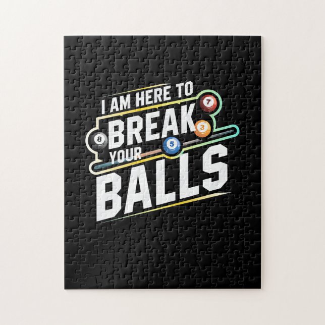 Puzzle Billard Snooker Est Là Pour Briser Vos Ballons (Vertical)