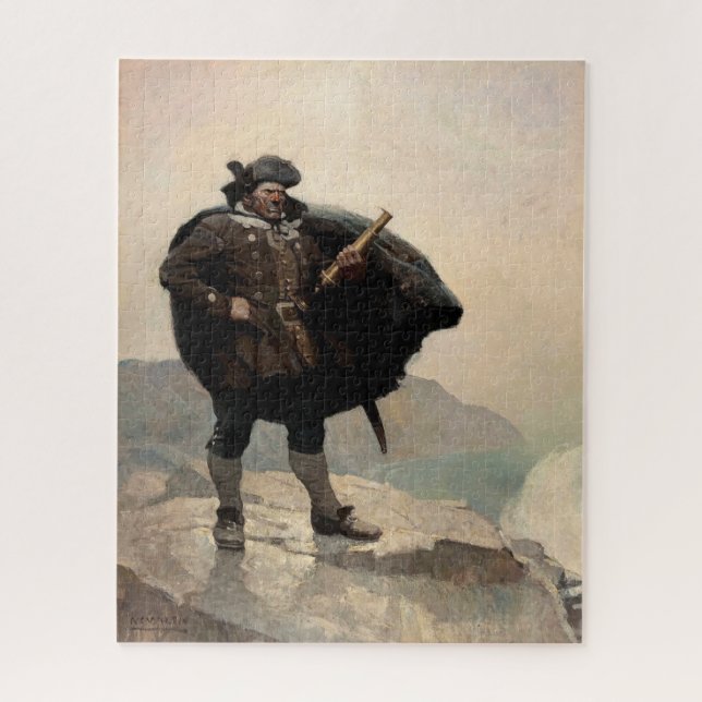 Puzzle Billy Bones, île au trésor par N. C. Wyeth (Vertical)