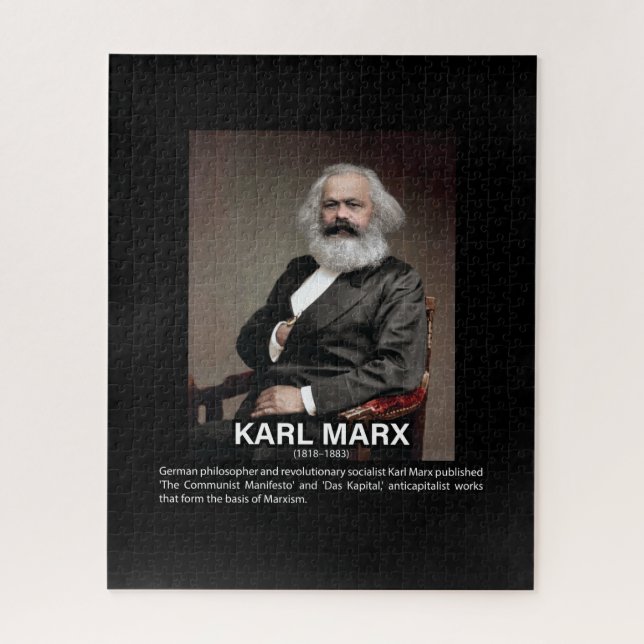 Puzzle Biographie de Karl Marx (Vertical)
